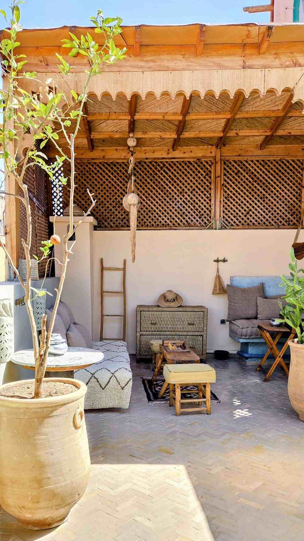 Riad LALY Marrakech restauration terrasse